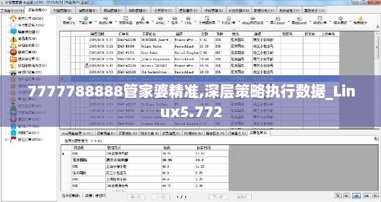 7777788888管家婆精准,深层策略执行数据_Linux5.772