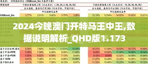 2024今晚澳门开特马王中王,数据说明解析_QHD版1.173