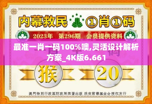 最准一肖一码100%噢,灵活设计解析方案_4K版6.661