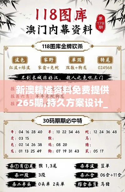 新澳精准资料免费提供265期,持久方案设计_手游版2.109