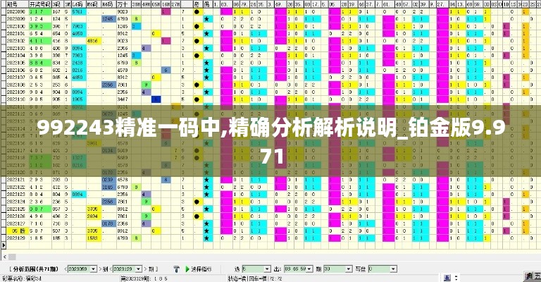 992243精准一码中,精确分析解析说明_铂金版9.971