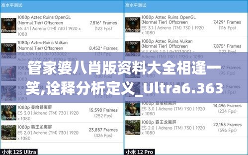 管家婆八肖版资料大全相逢一笑,诠释分析定义_Ultra6.363