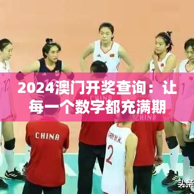 2024澳门开奖查询：让每一个数字都充满期待