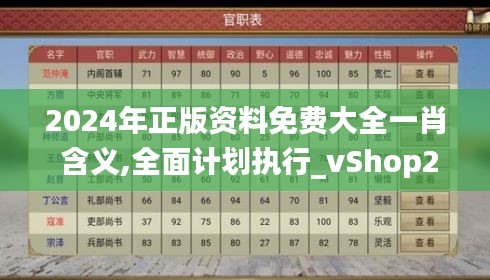 2024年正版资料免费大全一肖 含义,全面计划执行_vShop2.412