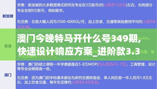 澳门今晚特马开什么号349期,快速设计响应方案_进阶款3.328