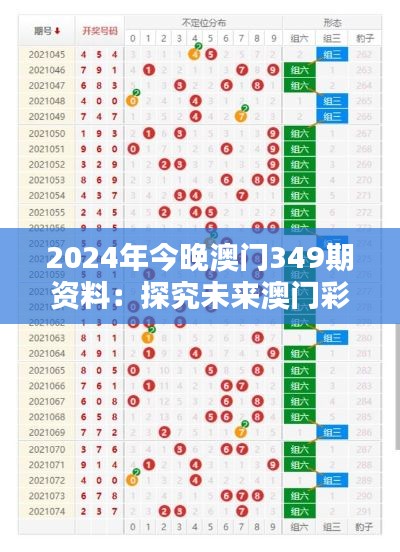 2024年今晚澳门349期资料：探究未来澳门彩票的潜在机会