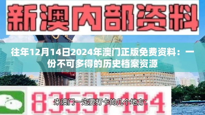 往年12月14日2024年澳门正版免费资料：一份不可多得的历史档案资源