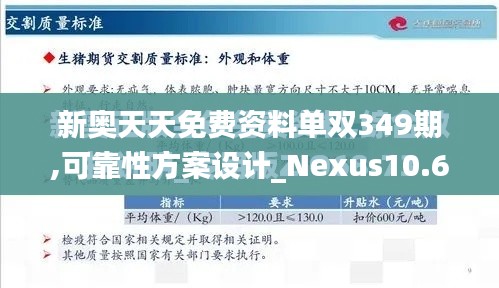 新奥天天免费资料单双349期,可靠性方案设计_Nexus10.692