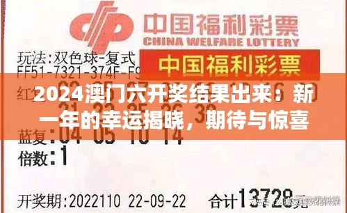 2024澳门六开奖结果出来：新一年的幸运揭晓，期待与惊喜并存