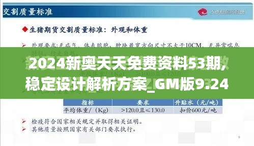 2024新奥天天免费资料53期,稳定设计解析方案_GM版9.249