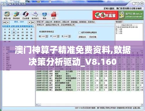 澳门神算子精准免费资料,数据决策分析驱动_V8.160