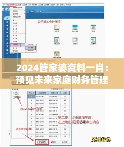 2024管家婆资料一肖：预见未来家庭财务管理的革新