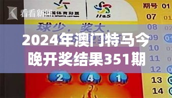 2024年澳门特马今晚开奖结果351期：激动人心的彩票时刻