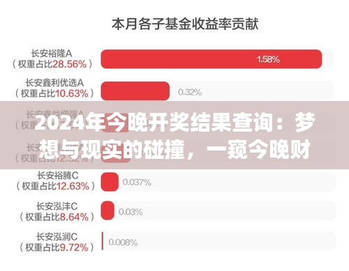 2024年今晚开奖结果查询：梦想与现实的碰撞，一窥今晚财富再分配的答案